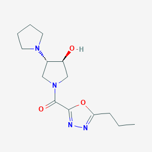 (3'S*,4'S*)-1'-[(5-propyl-1,3,4-oxadiazol-2-yl)carbonyl]-1,3'-bipyrrolidin-4'-ol