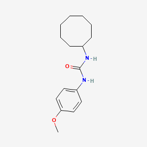 molecular formula C16H24N2O2 B5451939 1-Cyclooctyl-3-(4-methoxyphenyl)urea 