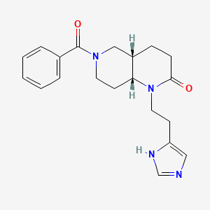 (4aS*,8aR*)-6-benzoyl-1-[2-(1H-imidazol-4-yl)ethyl]octahydro-1,6-naphthyridin-2(1H)-one