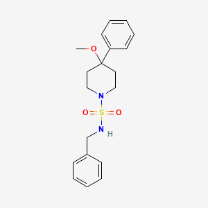 molecular formula C19H24N2O3S B5451967 N-benzyl-4-methoxy-4-phenylpiperidine-1-sulfonamide 