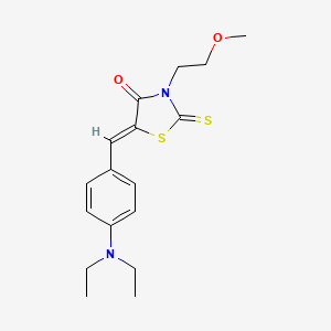 5-[4-(diethylamino)benzylidene]-3-(2-methoxyethyl)-2-thioxo-1,3-thiazolidin-4-one