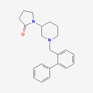 1-[1-[(2-Phenylphenyl)methyl]piperidin-3-yl]pyrrolidin-2-one