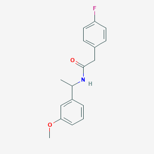 2-(4-fluorophenyl)-N-[1-(3-methoxyphenyl)ethyl]acetamide