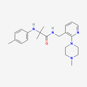 2-methyl-N~2~-(4-methylphenyl)-N~1~-{[2-(4-methylpiperazin-1-yl)pyridin-3-yl]methyl}alaninamide