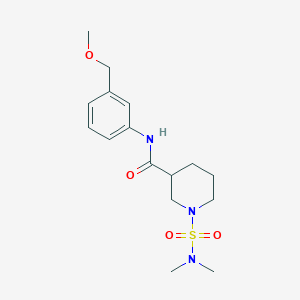 molecular formula C16H25N3O4S B5452170 1-[(dimethylamino)sulfonyl]-N-[3-(methoxymethyl)phenyl]-3-piperidinecarboxamide 