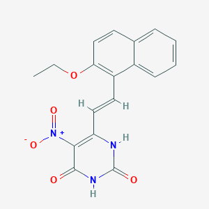 6-[2-(2-ethoxy-1-naphthyl)vinyl]-4-hydroxy-5-nitro-2(1H)-pyrimidinone