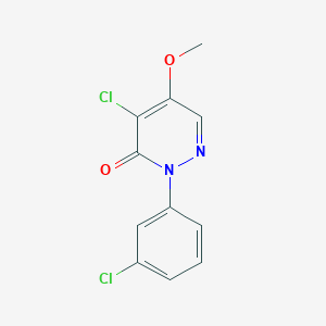 4-chloro-2-(3-chlorophenyl)-5-methoxy-3(2H)-pyridazinone