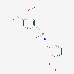 1-(3,4-dimethoxyphenyl)-N-[[3-(trifluoromethyl)phenyl]methyl]propan-2-amine