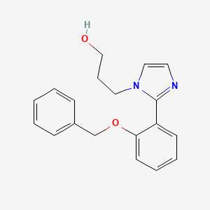 3-{2-[2-(benzyloxy)phenyl]-1H-imidazol-1-yl}propan-1-ol