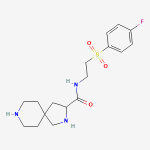 N-{2-[(4-fluorophenyl)sulfonyl]ethyl}-2,8-diazaspiro[4.5]decane-3-carboxamide dihydrochloride