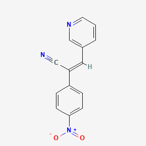 2-(4-nitrophenyl)-3-(3-pyridinyl)acrylonitrile