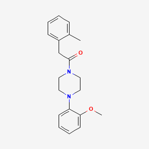 molecular formula C20H24N2O2 B5452307 1-[4-(2-Methoxyphenyl)piperazin-1-yl]-2-(2-methylphenyl)ethanone 