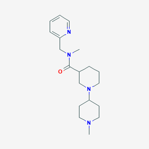 N,1'-dimethyl-N-(pyridin-2-ylmethyl)-1,4'-bipiperidine-3-carboxamide