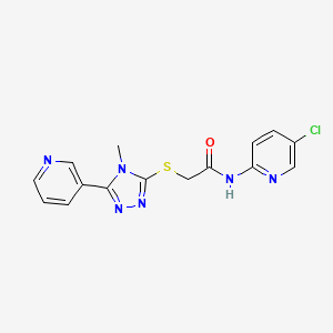 N-(5-CHLORO-2-PYRIDINYL)-2-{[4-METHYL-5-(3-PYRIDINYL)-4H-1,2,4-TRIAZOL-3-YL]SULFANYL}ACETAMIDE