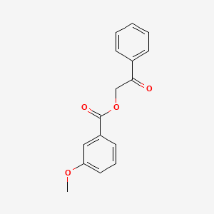 molecular formula C16H14O4 B5452439 3-Methoxybenzoic acid phenacyl ester 