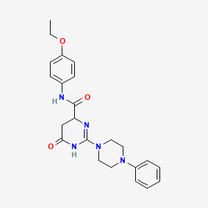 N-(4-ethoxyphenyl)-6-oxo-2-(4-phenylpiperazin-1-yl)-3,4,5,6-tetrahydropyrimidine-4-carboxamide