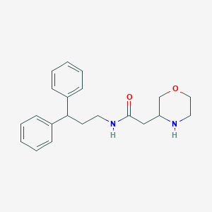 N-(3,3-diphenylpropyl)-2-(3-morpholinyl)acetamide