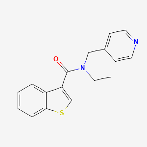 N-ethyl-N-(4-pyridinylmethyl)-1-benzothiophene-3-carboxamide