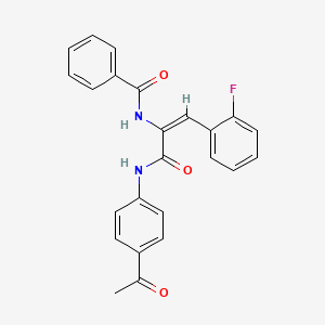 N-[1-{[(4-acetylphenyl)amino]carbonyl}-2-(2-fluorophenyl)vinyl]benzamide