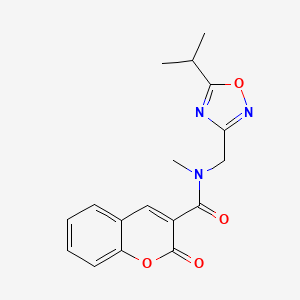 N-[(5-isopropyl-1,2,4-oxadiazol-3-yl)methyl]-N-methyl-2-oxo-2H-chromene-3-carboxamide