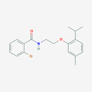 2-bromo-N-{2-[5-methyl-2-(propan-2-yl)phenoxy]ethyl}benzamide