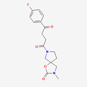 7-[4-(4-fluorophenyl)-4-oxobutanoyl]-3-methyl-1-oxa-3,7-diazaspiro[4.4]nonan-2-one