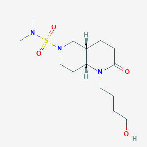 (4aS*,8aR*)-1-(4-hydroxybutyl)-N,N-dimethyl-2-oxooctahydro-1,6-naphthyridine-6(2H)-sulfonamide