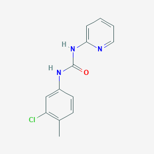 N-(3-chloro-4-methylphenyl)-N'-2-pyridinylurea