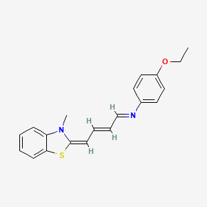 (E,4E)-N-(4-ethoxyphenyl)-4-(3-methyl-1,3-benzothiazol-2-ylidene)but-2-en-1-imine