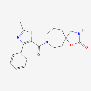 8-[(2-methyl-4-phenyl-1,3-thiazol-5-yl)carbonyl]-1-oxa-3,8-diazaspiro[4.6]undecan-2-one