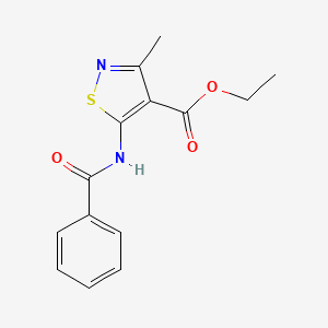 ethyl 5-(benzoylamino)-3-methyl-4-isothiazolecarboxylate