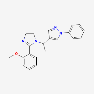 4-{1-[2-(2-methoxyphenyl)-1H-imidazol-1-yl]ethyl}-1-phenyl-1H-pyrazole