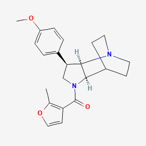 [(2R,3R,6R)-3-(4-methoxyphenyl)-1,5-diazatricyclo[5.2.2.02,6]undecan-5-yl]-(2-methylfuran-3-yl)methanone