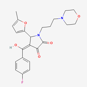 4-(4-fluorobenzoyl)-3-hydroxy-5-(5-methylfuran-2-yl)-1-[3-(morpholin-4-yl)propyl]-2,5-dihydro-1H-pyrrol-2-one