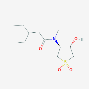 3-ethyl-N-[(3S*,4S*)-4-hydroxy-1,1-dioxidotetrahydro-3-thienyl]-N-methylpentanamide