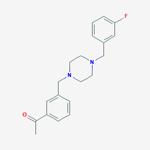 1-(3-{[4-(3-fluorobenzyl)-1-piperazinyl]methyl}phenyl)ethanone