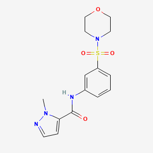 1-METHYL-N-[3-(MORPHOLINE-4-SULFONYL)PHENYL]-1H-PYRAZOLE-5-CARBOXAMIDE