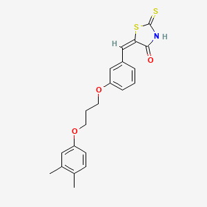 5-{3-[3-(3,4-dimethylphenoxy)propoxy]benzylidene}-2-thioxo-1,3-thiazolidin-4-one