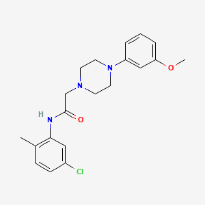 molecular formula C20H24ClN3O2 B5452983 N-(5-chloro-2-methylphenyl)-2-[4-(3-methoxyphenyl)piperazin-1-yl]acetamide 