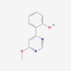 molecular formula C11H10N2O2 B5453049 2-(6-methoxy-4-pyrimidinyl)phenol 