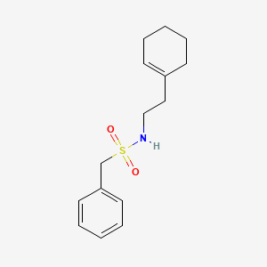 molecular formula C15H21NO2S B5453103 N-[2-(1-CYCLOHEXENYL)ETHYL](PHENYL)METHANESULFONAMIDE 