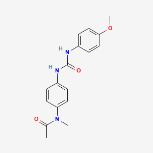 molecular formula C17H19N3O3 B5453134 N-(4-{[(4-methoxyphenyl)carbamoyl]amino}phenyl)-N-methylacetamide 