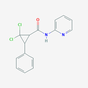 2,2-dichloro-3-phenyl-N-2-pyridinylcyclopropanecarboxamide