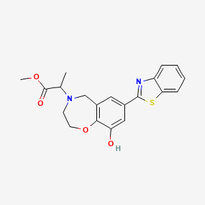 methyl 2-[7-(1,3-benzothiazol-2-yl)-9-hydroxy-2,3-dihydro-1,4-benzoxazepin-4(5H)-yl]propanoate