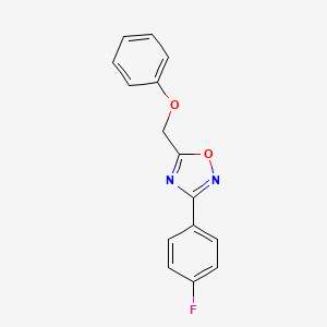 3-(4-fluorophenyl)-5-(phenoxymethyl)-1,2,4-oxadiazole