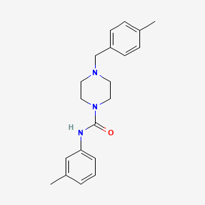 N-(3-methylphenyl)-4-[(4-methylphenyl)methyl]piperazine-1-carboxamide