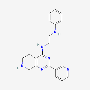 N-phenyl-N'-(2-pyridin-3-yl-5,6,7,8-tetrahydropyrido[3,4-d]pyrimidin-4-yl)ethane-1,2-diamine