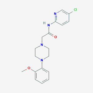 molecular formula C18H21ClN4O2 B5453189 N-(5-chloropyridin-2-yl)-2-[4-(2-methoxyphenyl)piperazin-1-yl]acetamide 