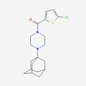 [4-(1-ADAMANTYL)PIPERAZINO](5-CHLORO-2-THIENYL)METHANONE