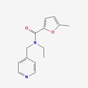 molecular formula C14H16N2O2 B5453212 N-ethyl-5-methyl-N-(pyridin-4-ylmethyl)furan-2-carboxamide 